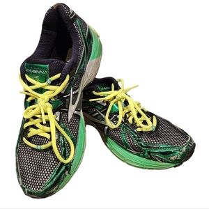 Brooks Ravenna Running Shoes Mens Size 8.5 Black Green Neon